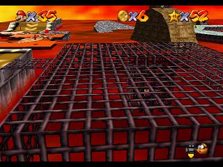 Super Mario 64 sur N64 - Niveau 7 : Laves fatales - Pièces et généralités Super Mario 64 sur N64 - Niveau 7 : Laves fatales - Pièces et généralités