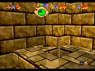 Super Mario 64 sur N64 - Niveau 8 : Sables trop mouvants - Pièces et généralités