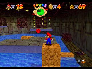 Super Mario 64 sur N64 - Niveau 9 : Affreux bassin - Pièces et généralités Super Mario 64 sur N64 - Niveau 9 : Affreux bassin - Pièces et généralités