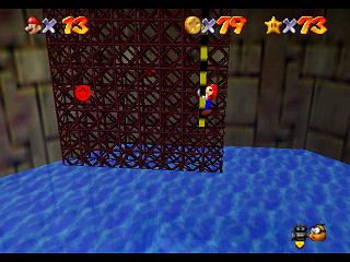 Super Mario 64 sur N64 - Niveau 9 : Affreux bassin - Pièces et généralités Super Mario 64 sur N64 - Niveau 9 : Affreux bassin - Pièces et généralités