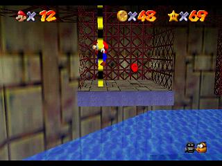 Super Mario 64 sur N64 - Niveau 9 : Affreux bassin - Pièces et généralités Super Mario 64 sur N64 - Niveau 9 : Affreux bassin - Pièces et généralités