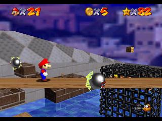 Super Mario 64 (n64 mini, Switch et DS) - - Sur les toits Super Mario 64 (n64 mini, Switch et DS) - - Sur les toits