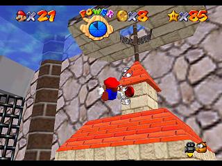 Super Mario 64 sur N64 - Niveau 11 : Wet-Dry World - Pièces et généralités