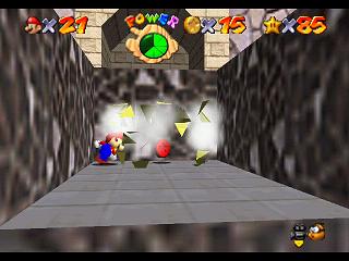 Super Mario 64 sur N64 - Niveau 11 : Wet-Dry World - Pièces et généralités