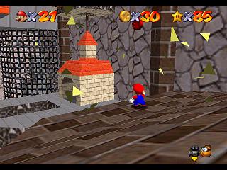 Super Mario 64 sur N64 - Niveau 11 : Wet-Dry World - Pièces et généralités