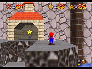 Super Mario 64 sur N64 - Niveau 11 : Wet-Dry World - Pièces et généralités