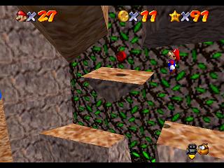 Super Mario 64 sur N64 - Niveau 12 : Trop haute montagne - Pièces et généralités Super Mario 64 sur N64 - Niveau 12 : Trop haute montagne - Pièces et généralités