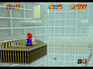 Super Mario 64 (N64 mini, Switch and DS) -  - Timed Jumps on Moving Bars