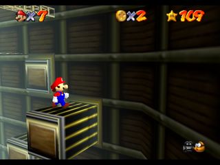 Super Mario 64 (N64 mini, Switch and DS) -  - Timed Jumps on Moving Bars