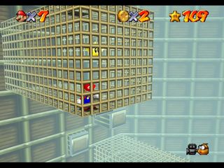 Super Mario 64 (N64 mini, Switch and DS) -  - Timed Jumps on Moving Bars