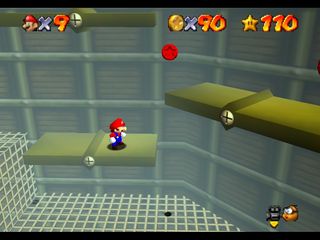 Super Mario 64 sur N64 - Niveau 14 : Tick Tock Clock - Pièces et généralités Super Mario 64 sur N64 - Niveau 14 : Tick Tock Clock - Pièces et généralités