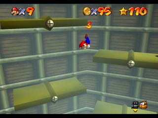 Super Mario 64 sur N64 - Niveau 14 : Tick Tock Clock - Pièces et généralités Super Mario 64 sur N64 - Niveau 14 : Tick Tock Clock - Pièces et généralités