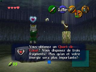 Zelda Ocarina Of Time : Les quarts de coeur (1/4 de coeurs)
