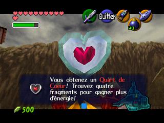 Zelda Ocarina Of Time : Les quarts de coeur (1/4 de coeurs)