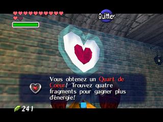 Zelda Ocarina Of Time : Les quarts de coeur (1/4 de coeurs)