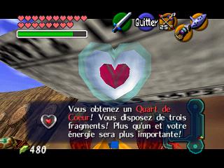 Zelda Ocarina Of Time : Les quarts de coeur (1/4 de coeurs)