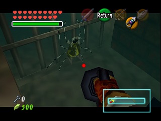 Zelda Ocarina Of Time Master Quest : মন্দিরে (ডানজনে) সোনালি স্কালটুলা