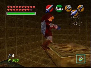 Zelda Ocarina Of Time Master Quest : মন্দিরে (ডানজনে) সোনালি স্কালটুলা