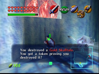 Zelda Ocarina Of Time Master Quest : মন্দিরে (ডানজনে) সোনালি স্কালটুলা