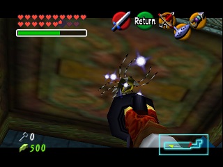 Zelda Ocarina Of Time Master Quest : মন্দিরে (ডানজনে) সোনালি স্কালটুলা