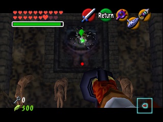 Zelda Ocarina Of Time Master Quest : মন্দিরে (ডানজনে) সোনালি স্কালটুলা