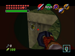 Zelda Ocarina Of Time Master Quest : মন্দিরে (ডানজনে) সোনালি স্কালটুলা