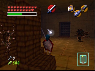 Zelda Ocarina Of Time Master Quest : মন্দিরে (ডানজনে) সোনালি স্কালটুলা