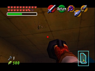 Zelda Ocarina Of Time Master Quest : মন্দিরে (ডানজনে) সোনালি স্কালটুলা