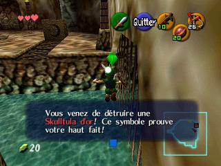 Zelda Ocarina Of Time : 神殿（地牢）中的黄金骷髅蜘蛛