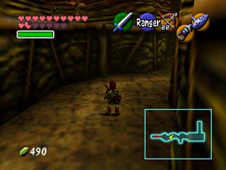 Zelda Ocarina Of Time : 神殿（地牢）中的黄金骷髅蜘蛛