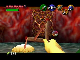 Zelda Ocarina Of Time : 神殿（地牢）中的黄金骷髅蜘蛛