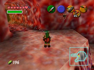 Zelda Ocarina Of Time : 神殿（地牢）中的黄金骷髅蜘蛛