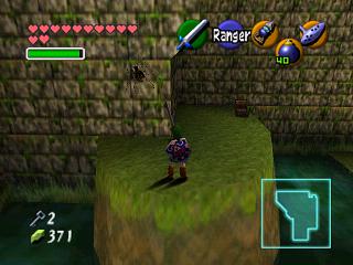 Zelda Ocarina Of Time : 神殿（地牢）中的黄金骷髅蜘蛛
