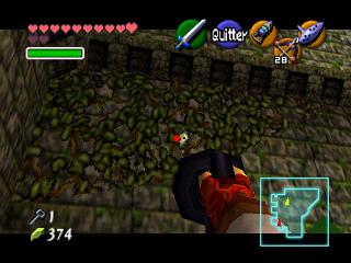 Zelda Ocarina Of Time : 神殿（地牢）中的黄金骷髅蜘蛛