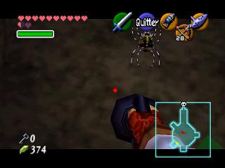 Zelda Ocarina Of Time : 神殿（地牢）中的黄金骷髅蜘蛛