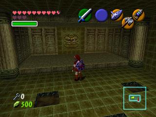 Zelda Ocarina Of Time : 神殿（地牢）中的黄金骷髅蜘蛛