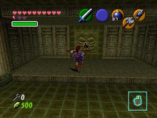Zelda Ocarina Of Time : 神殿（地牢）中的黄金骷髅蜘蛛