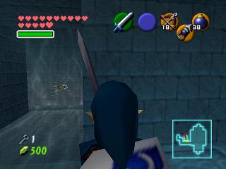 Zelda Ocarina Of Time : 神殿（地牢）中的黄金骷髅蜘蛛