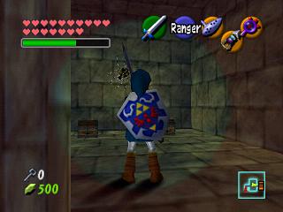 Zelda Ocarina Of Time : 神殿（地牢）中的黄金骷髅蜘蛛