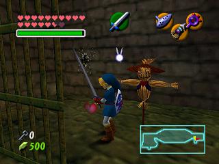 Zelda Ocarina Of Time : 神殿（地牢）中的黄金骷髅蜘蛛