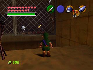 Zelda Ocarina Of Time : 神殿（地牢）中的黄金骷髅蜘蛛