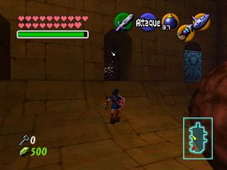 Zelda Ocarina Of Time : 神殿（地牢）中的黄金骷髅蜘蛛