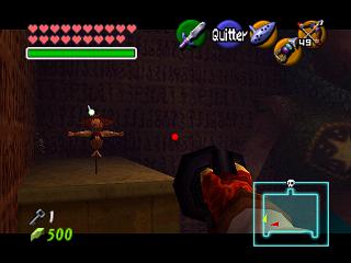 Zelda Ocarina Of Time : 神殿（地牢）中的黄金骷髅蜘蛛