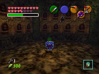 Zelda Ocarina Of Time : 神殿（地牢）中的黄金骷髅蜘蛛