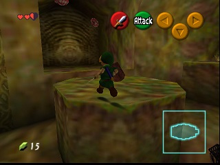 Zelda Ocarina Of Time Master Quest on N64 : The Deku Tree Zelda Ocarina Of Time Master Quest on N64 : The Deku Tree