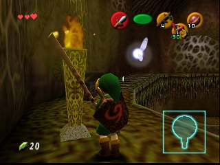 Zelda Ocarina Of Time Master Quest on N64 : The Deku Tree Zelda Ocarina Of Time Master Quest on N64 : The Deku Tree