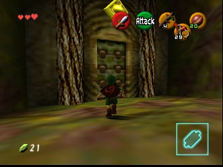 Zelda Ocarina Of Time Master Quest on N64 : The Deku Tree Zelda Ocarina Of Time Master Quest on N64 : The Deku Tree