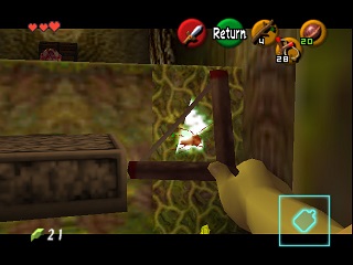 Zelda Ocarina Of Time Master Quest on N64 : The Deku Tree Zelda Ocarina Of Time Master Quest on N64 : The Deku Tree