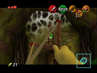 Zelda Ocarina Of Time Master Quest on N64 : The Deku Tree Zelda Ocarina Of Time Master Quest on N64 : The Deku Tree