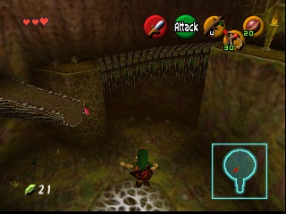 Zelda Ocarina Of Time Master Quest on N64 : The Deku Tree Zelda Ocarina Of Time Master Quest on N64 : The Deku Tree